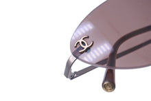 Load image into Gallery viewer, 極美品 CHANEL シャネル サングラス 53▫︎19 130 4003 c.116/75 ココマーク リムネス プラスチック パープル 銅金具 中古 63007