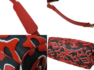 極美品 LOUIS VUITTON ルイヴィトン キーポルバンドリエール45 ボストンバッグ M45546 モノグラムタフテッド レッド 中古 63008