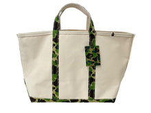 画像をギャラリービューアに読み込む, 未使用品 SAINT MICHAEL BAPE ベイプ トートバッグ L SM-YS8-0000-C34 24SS ベージュ グリーン コットン 中古 63010 