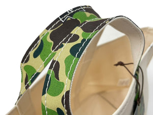 未使用品 SAINT MICHAEL BAPE ベイプ トートバッグ L SM-YS8-0000-C34 24SS ベージュ グリーン コットン 中古 63010 