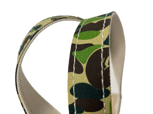 未使用品 SAINT MICHAEL BAPE ベイプ トートバッグ S SM-YS8-0000-C32 24SS ベージュ グリーン コットン 中古 63011 正規品