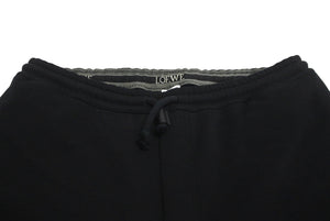 LOEWE ロエベ アナグラムジョギング スエットパンツ ブラック H526Y27X46 コットン サイズL 美品 中古 63041