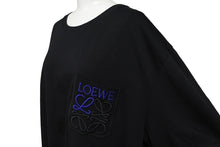 Load image into Gallery viewer, LOEWE ロエベ 半袖Ｔシャツ ポケットTシャツ 1727170 アナグラム 黒 コットン サイズ XL 美品 中古 63045
