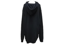 Load image into Gallery viewer, MSGM エムエスジーエム パーカー ブラック ホワイト サイズ L 3140MM182J コットン 美品 中古 63049