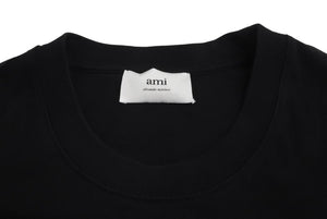ami alexandre mattiussi アミアレクサンドレマチウシ クラシックフィット Tシャツ ブラック BFUTS001.724001 美品 中古 63052 
