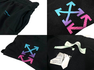OFF-WHITE オフホワイト スウェットパンツ OMCI005F18192032 ブラック ピンク ブルー サイズL 良品 中古 63060 