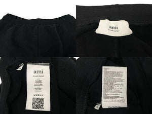 ami alexandre mattiussi アミアレクサンドレマチウシ トラックショーツパンツ USO604.74700250 ブラック サイズM 美品 中古 63072 