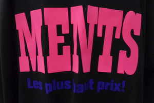 VETEMENTS ヴェトモン 23SS ユーズド加工ロゴ エンボスプリントTシャツ 23SS ブラック サイズS UE63TR740B 美品 中古 63075 