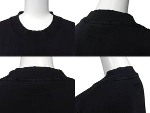 VETEMENTS ヴェトモン 23SS ユーズド加工ロゴ エンボスプリントTシャツ 23SS ブラック サイズS UE63TR740B 美品 中古 63075 