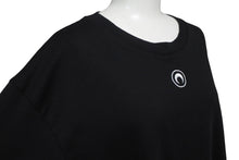 Load image into Gallery viewer, 極美品 MARINE SERRE マリーンセル Crescent Moon 半袖Ｔシャツ サイズXXL ブラック コットン 刺繍 ブランドロゴ 中古 63084