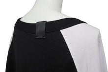 Load image into Gallery viewer, 極美品 N.HOOLYWOOD エヌハリウッド 長袖Ｔシャツ 七部丈 サイズ42 ラグラン ブラック ホワイト 2232-CS50-036 中古 63090