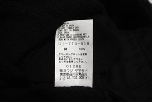Yohji Yamamoto ヨウジヤマモト スウェットパンツ サイズ3 サルエル ブラック コットン UJ-T73-019 美品 中古 63092
