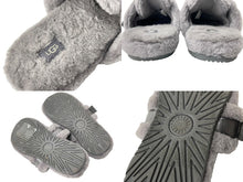 Load image into Gallery viewer, UGG アグ サンダル ヴァンプストラップ メンズ グレー ロゴ F19821A JP靴サイズ30 ポリエステル 靴 ルームスリッパ 室内 室外 中古 63093