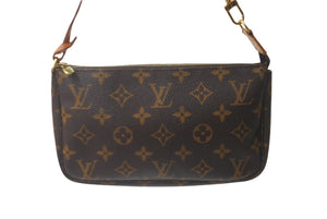 LOUIS VUITTON ルイヴィトン モノグラム アクセサリーポーチ ポシェットアクセソワール M51980 ブラウン 美品 中古 63110