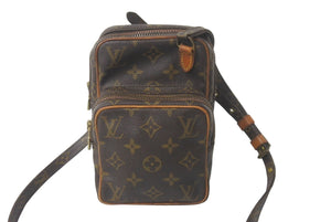 LOUIS VUITTON ルイヴィトン モノグラム ミニアマゾン ショルダーバッグ M45238 キャンバス ブラウン 中古 63115