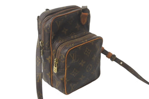 LOUIS VUITTON ルイヴィトン モノグラム ミニアマゾン ショルダーバッグ M45238 キャンバス ブラウン 中古 63115