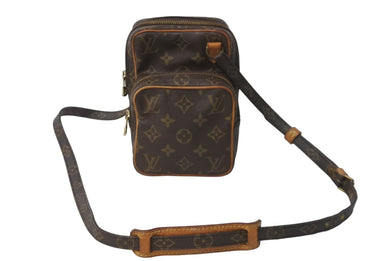 LOUIS VUITTON ルイヴィトン モノグラム ミニアマゾン ショルダーバッグ M45238 キャンバス ブラウン 美品 中古 63116