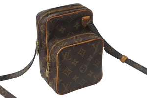 LOUIS VUITTON ルイヴィトン モノグラム ミニアマゾン ショルダーバッグ M45238 キャンバス ブラウン 美品 中古 63116