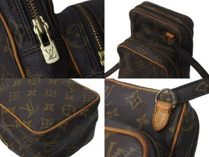LOUIS VUITTON ルイヴィトン モノグラム ミニアマゾン ショルダーバッグ M45238 キャンバス ブラウン 美品 中古 63116