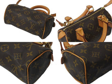 Load image into Gallery viewer, 極美品 LOUIS VUITTON ルイヴィトン ミニ・スピーディ スト付き ハンドバッグ M41534 モノグラム ブラウン ゴールド金具 中古 63117