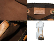 Load image into Gallery viewer, 極美品 LOUIS VUITTON ルイヴィトン ミニ・スピーディ スト付き ハンドバッグ M41534 モノグラム ブラウン ゴールド金具 中古 63117