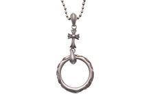 Load image into Gallery viewer, CHROME HEARTS クロムハーツ ネックレス サングラスホルダー アイウェアループ スクロールバンド ベイビーファット シルバー925 美品 中古 63125