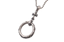 Load image into Gallery viewer, CHROME HEARTS クロムハーツ ネックレス サングラスホルダー アイウェアループ スクロールバンド ベイビーファット シルバー925 美品 中古 63125