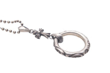 Load image into Gallery viewer, CHROME HEARTS クロムハーツ ネックレス サングラスホルダー アイウェアループ スクロールバンド ベイビーファット シルバー925 美品 中古 63125