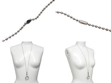 Load image into Gallery viewer, CHROME HEARTS クロムハーツ ネックレス サングラスホルダー アイウェアループ スクロールバンド ベイビーファット シルバー925 美品 中古 63125