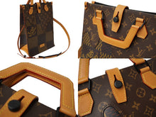 Load image into Gallery viewer, 新品同様 LOUIS VUITTON ルイヴィトン NIGO ダミエ ジャイアント LVスクエアード N40355 ミニトート 2020AW ブラウン 中古 63131