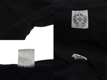 Load image into Gallery viewer, CHROME HEARTS クロムハーツ アームクロス デザイン Vネック 長袖Ｔシャツ ブラック ロゴ サイズS 美品 中古 63133
