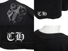 Load image into Gallery viewer, CHROME HEARTS クロムハーツ 半袖Ｔシャツ サイズS セメタリークロス プリント コットン ブラック 良品 中古 63134