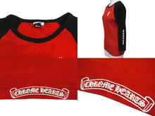 Load image into Gallery viewer, 極美品 CHROME HEARTS クロムハーツ ヴァインダガー プリント ラグラン カットソー レッド ブラック ONE SIZE 中古 63135