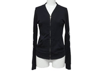 Load image into Gallery viewer, CHROME HEARTS クロムハーツ ブルゾン 20729 サイズP ダガージップ ブラック コットン シルバ−925 美品 中古 63136