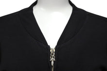 Load image into Gallery viewer, CHROME HEARTS クロムハーツ ブルゾン 20729 サイズP ダガージップ ブラック コットン シルバ−925 美品 中古 63136