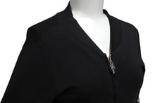Load image into Gallery viewer, CHROME HEARTS クロムハーツ ブルゾン 20729 サイズP ダガージップ ブラック コットン シルバ−925 美品 中古 63136