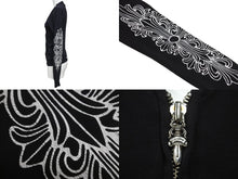 Load image into Gallery viewer, CHROME HEARTS クロムハーツ ブルゾン 20729 サイズP ダガージップ ブラック コットン シルバ−925 美品 中古 63136
