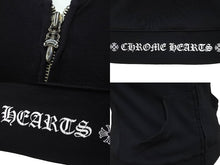 Load image into Gallery viewer, CHROME HEARTS クロムハーツ ブルゾン 20729 サイズP ダガージップ ブラック コットン シルバ−925 美品 中古 63136