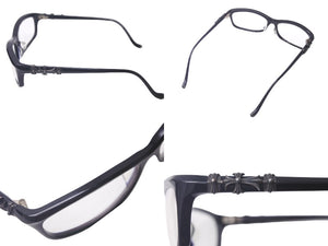 極美品 CHROME HEARTS クロムハーツ BEARDED BABY-A メガネ ブラック シルバー925 サイズ56▫︎14 132 中古 63138