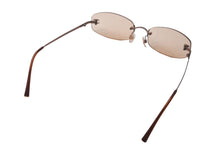 Load image into Gallery viewer, 極美品 CHANEL シャネル リムレスサングラス 4002 c.116/75 ココマーク ブラウン サイズ57▫︎19 130 中古 63142