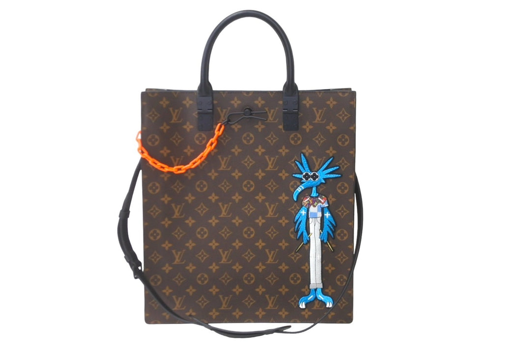 未使用 LOUIS VUITTON ルイヴィトン フレンズサックプラ トートバッグ M45667 モノグラムマカサー 中古 63150