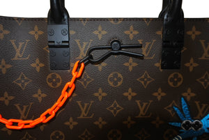 未使用 LOUIS VUITTON ルイヴィトン フレンズサックプラ トートバッグ M45667 モノグラムマカサー 中古 63150