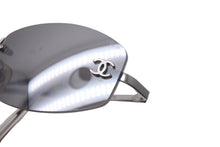 Load image into Gallery viewer, CHANEL シャネル サングラス サイズ54◻︎19 130 ココマーク 4002 c.124/22 シルバー リムレス 美品 中古 63151