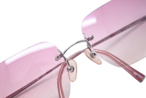 CHANEL シャネル サングラス ココマーク ラインストーン グラデーション 62◻︎17 120 ピンク 4017-D c.124/58 美品 中古 63153