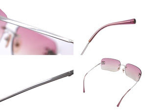 CHANEL シャネル サングラス ココマーク ラインストーン グラデーション 62◻︎17 120 ピンク 4017-D c.124/58 美品 中古 63153