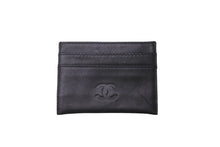 Load image into Gallery viewer, CHANEL シャネル カードケース ココマーク 5番台 ブラック レザー 美品 中古 63156