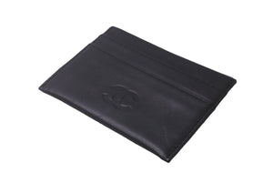 CHANEL シャネル カードケース ココマーク 5番台 ブラック レザー 美品 中古 63156