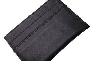 CHANEL シャネル カードケース ココマーク 5番台 ブラック レザー 美品 中古 63156