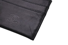 Load image into Gallery viewer, CHANEL シャネル カードケース ココマーク 5番台 ブラック レザー 美品 中古 63156