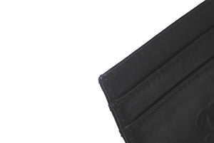 CHANEL シャネル カードケース ココマーク 5番台 ブラック レザー 美品 中古 63156